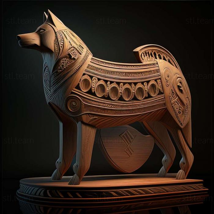3D модель Чукотская ездовая собака (STL)